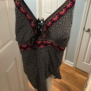 Floral Patterned Swimsuit